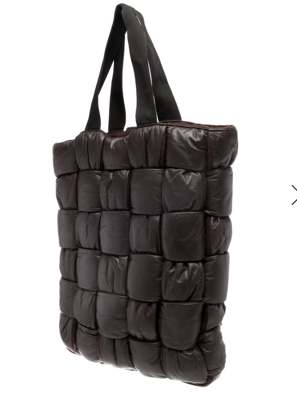 BOTTEGA VENETA Padded Tote Bag Calfskin Leather Wool Fondant. NEW! RT $ 4990. XL - Picture 3 of 12